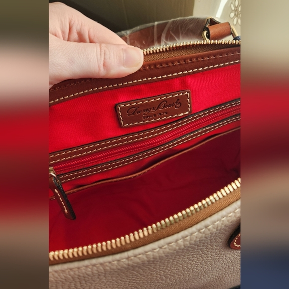 Dooney & Bourke Tan/Grey and Brown Women's Bag - Picture 2 of 2